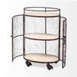 Mercana Black Metal Base with Wood Top Rolling Kitchen Cart (13.3-in x 20.3-in x 31.5-in) Mercana Black Metal Base with Wood Top Rolling Kitchen Cart (13.3-in x 20.3-in x 31.5-in)