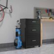 Ameriwood Home Callahan 23.69-in W x 39.25-in H Wood Composite Obsidian Black Freestanding Utility Storage Cabinet Ameriwood Home Callahan 23.69-in W x 39.25-in H Wood Composite Obsidian Black Freestanding Utility Storage Cabinet