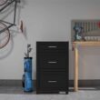 Ameriwood Home Callahan 23.69-in W x 39.25-in H Wood Composite Obsidian Black Freestanding Utility Storage Cabinet Ameriwood Home Callahan 23.69-in W x 39.25-in H Wood Composite Obsidian Black Freestanding Utility Storage Cabinet