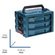Bosch L-RACK 17.25-in 3-Drawer Blue Plastic Tool Box