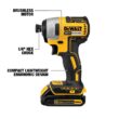 DEWALT 20-volt Max 1/4-in Variable Speed Brushless Cordless Impact Driver DEWALT 20-volt Max 1/4-in Variable Speed Brushless Cordless Impact Driver
