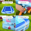 Betheaces Inflatable Pool 83 * 57 * 26 inch, 3-Story Large Children's Family Lounge Swimming Pool