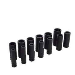URREA 1/2" Drive, 12-Point Deep Impact Socket 13PC