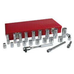 URREA 23-Piece Standard (SAE) 3/8-in Drive 12-point Set Intermediate Socket Set