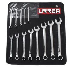 URREA 6-Piece Set 6-point Standard (SAE) Standard Combination Wrench Includes Soft Case