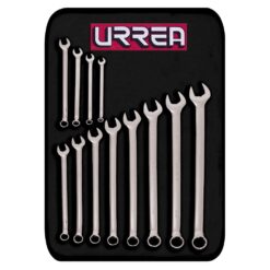 URREA 12-Piece Set 12-point Metric Standard Combination Wrench Includes Soft Case