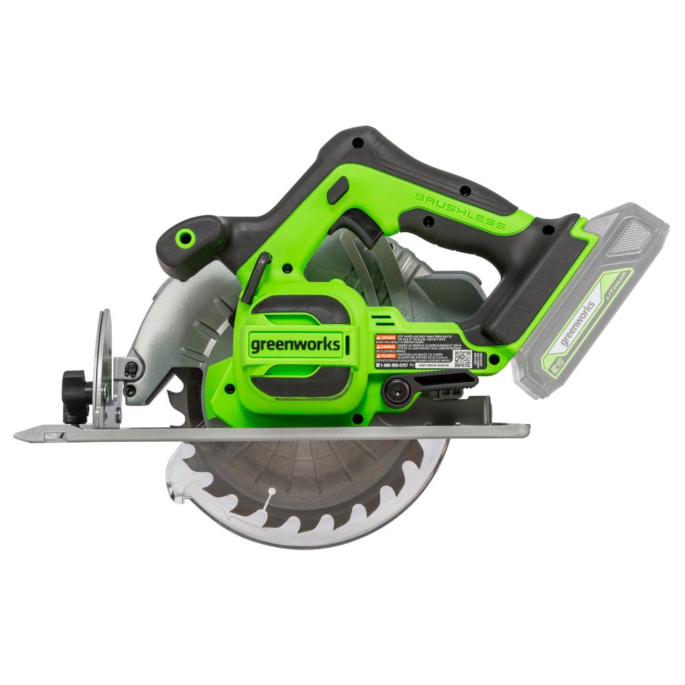 Greenworks 24-volt 7-1/4-in Cordless Circular Saw Greenworks 24-volt 7-1/4-in Cordless Circular Saw - Image 3