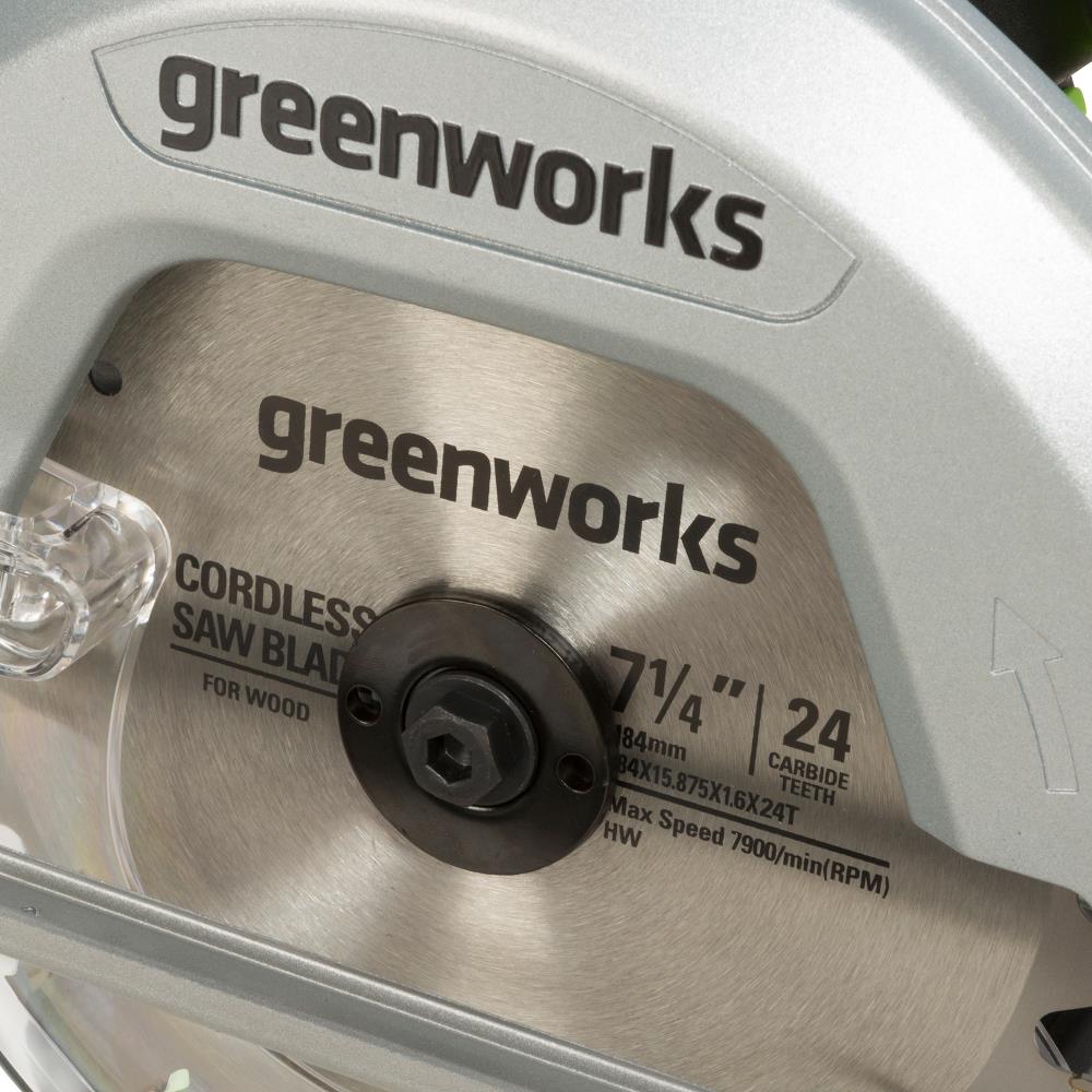 Greenworks 24-volt 7-1/4-in Cordless Circular Saw Greenworks 24-volt 7-1/4-in Cordless Circular Saw - Image 5