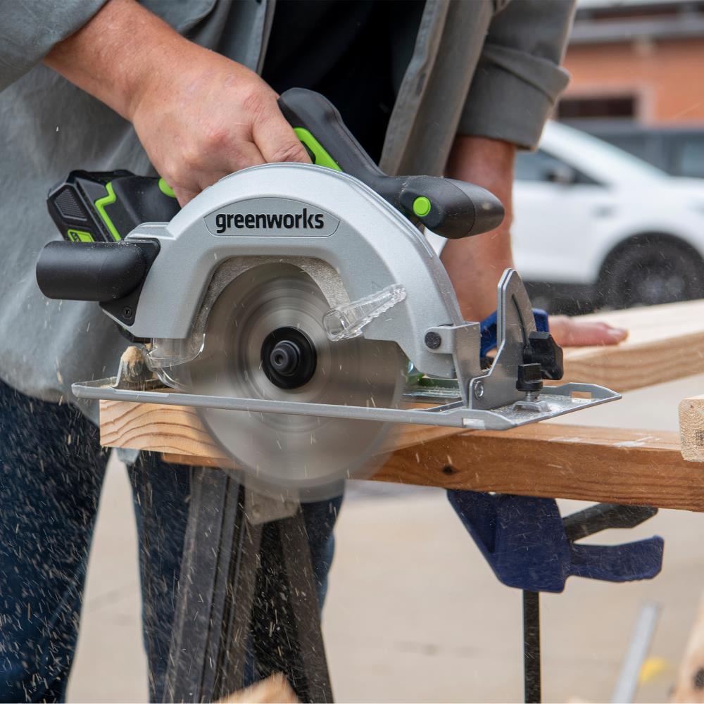 Greenworks 24-volt 7-1/4-in Cordless Circular Saw Greenworks 24-volt 7-1/4-in Cordless Circular Saw - Image 11