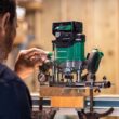 Metabo HPT MultiVolt 1/4-in and 1/2-in 2-HP Variable Speed Brushless Plunge Cordless Router Soft Case (Battery & Charger Included)