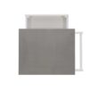 Linon White Wood Base with Stainless Steel Metal Top Rolling Kitchen Cart (25.5-in x 18-in x 36-in)
