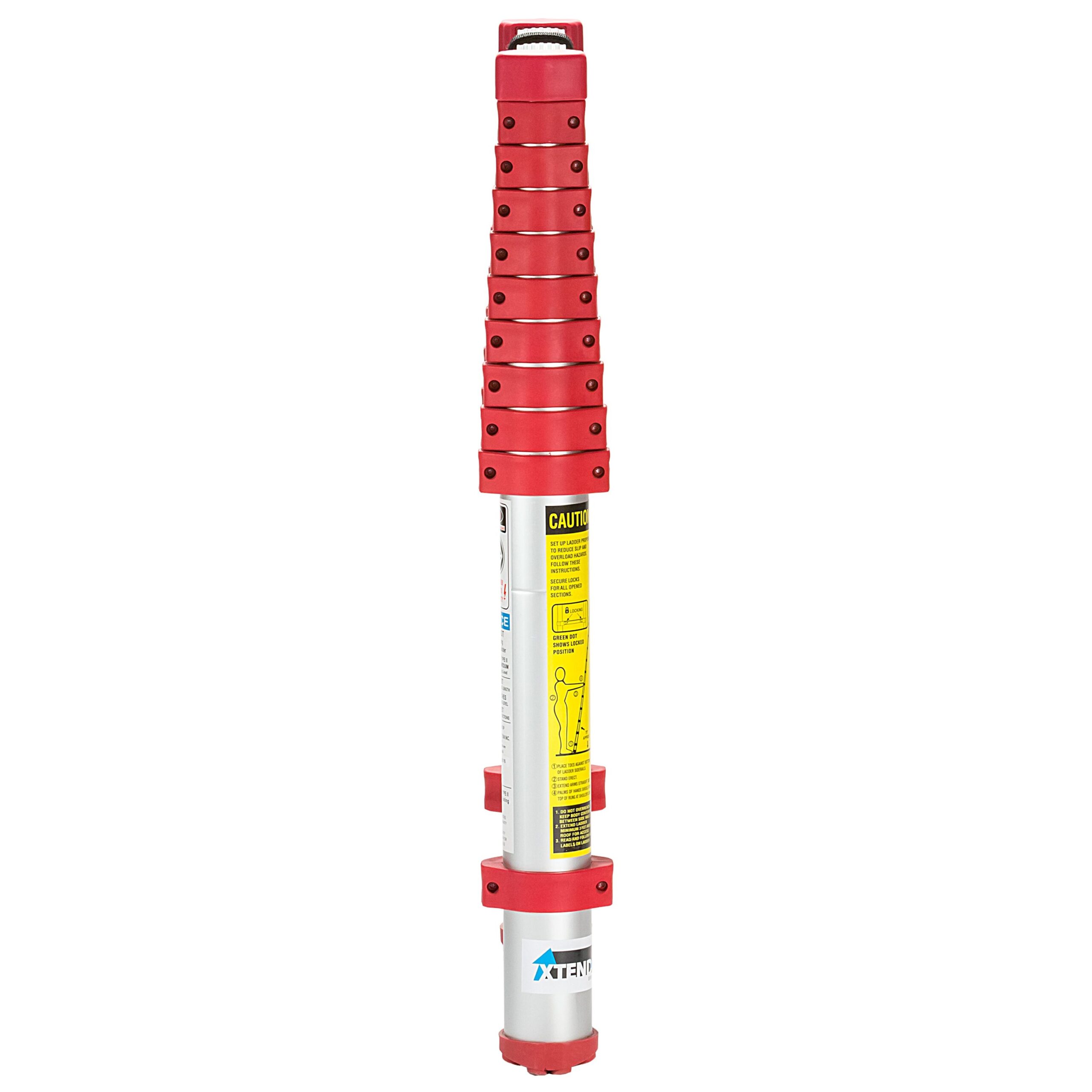 Xtend+Climb Home Aluminum 10.5-ft Type 1- 250-lb Capacity Telescoping Extension Ladder Xtend+Climb Home Aluminum 10.5-ft Type 1- 250-lb Capacity Telescoping Extension Ladder - Image 11