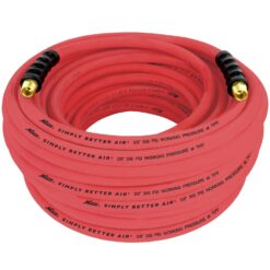 Milton ULR 3/8" ID x 100' (3/8" MNPT) Ultra Lightweight Rubber Hose, Robust, Durable Air Hose for Extreme Environments