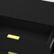 FUFU&GAGA Storage Cabinet 62.9-in W x 27.5-in H Wood Composite Black Freestanding Utility Storage Cabinet