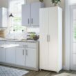 Ameriwood Home Camberly 15.38-in W x 74.32-in H Wood Composite Magnolia Oak Freestanding Utility Storage Cabinet