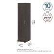 Bush Business Furniture Universal Storage 15.6692-in W Wood Composite Utility Storage Cabinet
