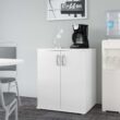 Bush Business Furniture Universal Storage 28.3464-in W x 33.9763-in H Wood Composite White Freestanding Utility Storage Cabinet