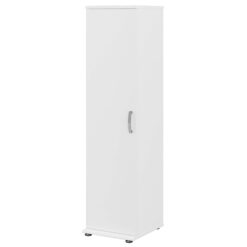 Bush Business Furniture Universal Storage 15.6692-in W x 61.811-in H Wood Composite White Freestanding Utility Storage Cabinet