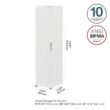 Bush Business Furniture Universal Storage 15.6692-in W x 61.811-in H Wood Composite White Freestanding Utility Storage Cabinet