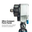 Capri Tools 1/2-in Flex-Head Air Angle Impact Wrench, 400 ft-lb