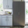 Ameriwood Home Camberly 35.68-in W x 74.31-in H Wood Composite Graphite Grey/Graphite Grey Freestanding Utility Storage Cabinet Ameriwood Home Camberly 35.68-in W x 74.31-in H Wood Composite Graphite Grey/Graphite Grey Freestanding Utility Storage Cabinet