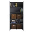 Ameriwood Home Camberly 35.68-in W x 74.31-in H Wood Composite Graphite Grey/Graphite Grey Freestanding Utility Storage Cabinet Ameriwood Home Camberly 35.68-in W x 74.31-in H Wood Composite Graphite Grey/Graphite Grey Freestanding Utility Storage Cabinet