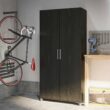 Ameriwood Home Camberly 35.68-in W x 74.31-in H Wood Composite Black Oak/Nightfall Oak Freestanding Utility Storage Cabinet
