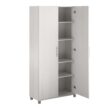 Ameriwood Home Camberly 35.68-in W x 74.31-in H Wood Composite Ivory Oak/Magnolia Oak Freestanding Utility Storage Cabinet