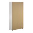 Ameriwood Home Camberly 35.68-in W x 74.31-in H Wood Composite Ivory Oak/Magnolia Oak Freestanding Utility Storage Cabinet