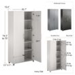 Ameriwood Home Camberly 35.68-in W x 74.31-in H Wood Composite Graphite Grey/Graphite Grey Freestanding Utility Storage Cabinet Ameriwood Home Camberly 35.68-in W x 74.31-in H Wood Composite Graphite Grey/Graphite Grey Freestanding Utility Storage Cabinet