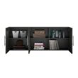 Ameriwood Home Camberly 54-in W x 20.31-in H Wood Composite Black Oak/Nightfall Oak Wall-mount Utility Storage Cabinet