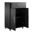 Ameriwood Home Camberly 23.46-in W x 39.2-in H Wood Composite Black Oak/Nightfall Oak Freestanding Utility Storage Cabinet