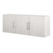 Ameriwood Home Camberly 54-in W x 20.31-in H Wood Composite Ivory Oak/Magnolia Oak Wall-mount Utility Storage Cabinet