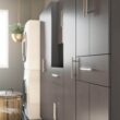 Ameriwood Home Camberly 35.68-in W x 74.31-in H Wood Composite Graphite Grey/Graphite Grey Freestanding Utility Storage Cabinet Ameriwood Home Camberly 35.68-in W x 74.31-in H Wood Composite Graphite Grey/Graphite Grey Freestanding Utility Storage Cabinet