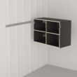 Prepac HangUps 36-in W x 24-in H Wood Composite Black Wall-mount Utility Storage Cabinet Prepac HangUps 36-in W x 24-in H Wood Composite Black Wall-mount Utility Storage Cabinet