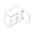 Prepac HangUps 36-in W x 24-in H Wood Composite Black Wall-mount Utility Storage Cabinet Prepac HangUps 36-in W x 24-in H Wood Composite Black Wall-mount Utility Storage Cabinet
