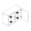 Prepac HangUps 36-in W x 24-in H Wood Composite Black Wall-mount Utility Storage Cabinet Prepac HangUps 36-in W x 24-in H Wood Composite Black Wall-mount Utility Storage Cabinet