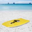 QHTT 41in 25kg Surfboard XPE Bodyboard with Leash for Kid Youth Water Sports Yellow