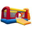 Banzai Double Slide Vinyl Backyard Bouncer Inflatable Slide & Bounce House, Children Age 3+