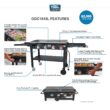 Blue Rhino Razor 4-Burner Liquid Propane Flat Top Grill