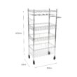 Organize It All 47.24-in-Drawer Shelf Utility Cart