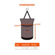 Ergodyne Gray Nylon 12.5-in Zippered Tool Bag