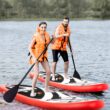Goplus 11 ft Inflatable Stand Up Paddle Board Surfboard Sup W/Bag Adjustable Fin Paddle