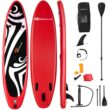 Goplus 11 ft Inflatable Stand Up Paddle Board Surfboard Sup W/Bag Adjustable Fin Paddle