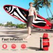 Goplus 11 ft Inflatable Stand Up Paddle Board Surfboard Sup W/Bag Adjustable Fin Paddle