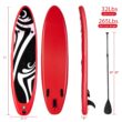 Goplus 11 ft Inflatable Stand Up Paddle Board Surfboard Sup W/Bag Adjustable Fin Paddle