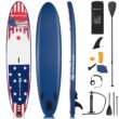 Goplus 11 ft Inflatable Stand Up Paddle Board Sup W/Fin Adjustable Paddle Backpack Sport