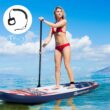 Goplus 11 ft Inflatable Stand Up Paddle Board Sup W/Fin Adjustable Paddle Backpack Sport