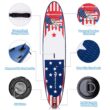Goplus 11 ft Inflatable Stand Up Paddle Board Sup W/Fin Adjustable Paddle Backpack Sport