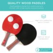 Best Choice Products 6x3ft Portable Ping Pong Table Game Set, Folding Indoor Outdoor Table Tennis w/ 2 Paddles, Balls